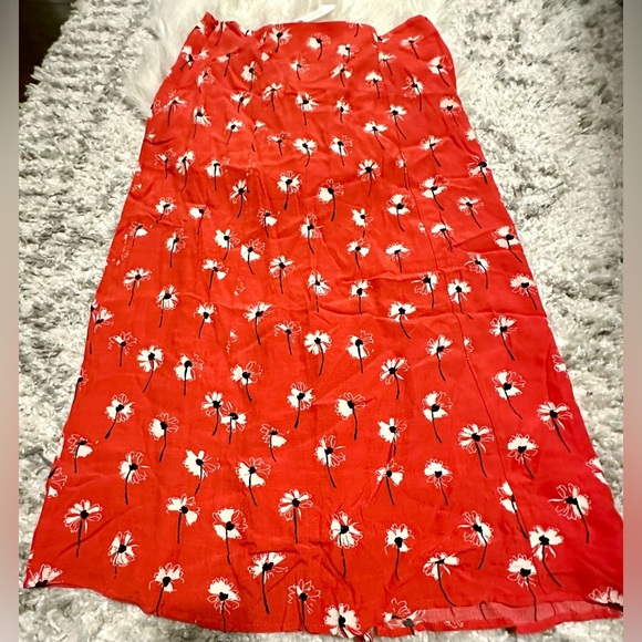 ‼️RARE‼️🎸MAEVE🎸🔥NWT🔥THE LILLE SIDE-SLIT MIDI SKIRT—6 - Picture 12 of 15